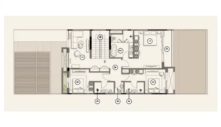 3-Bedroom Townhouse first floor