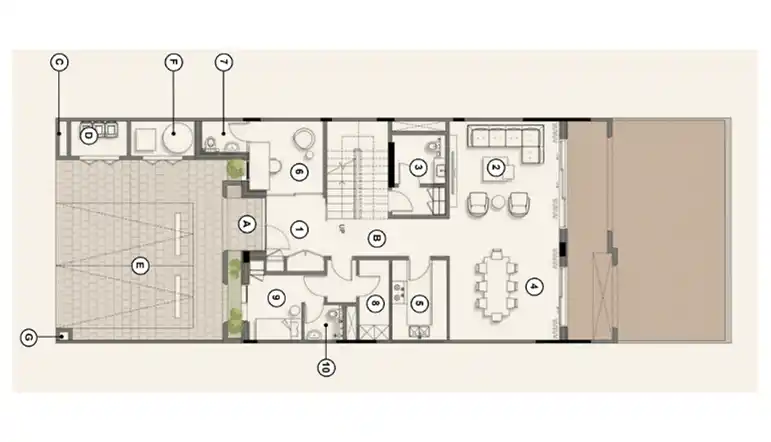 3-Bedroom Townhouse Ground Floor